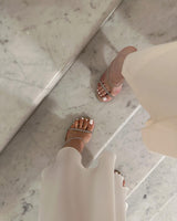 Handmade sparkle sling heels