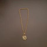 Gold plated Round Chain Necklace