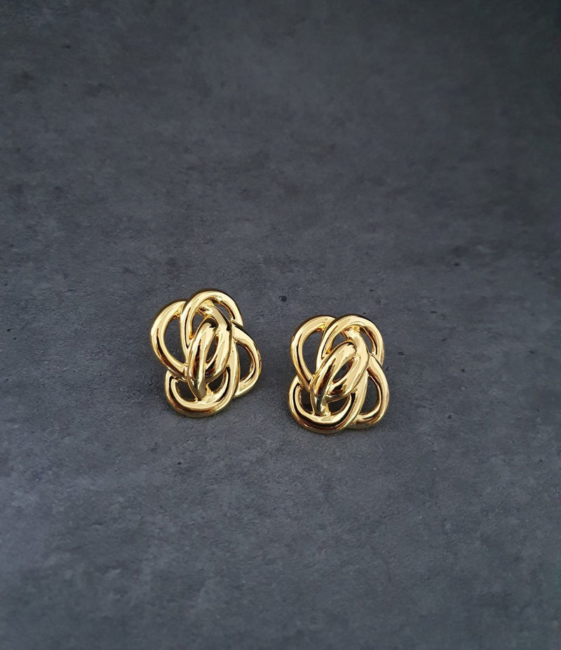 24k Gold plated titanium Loe Earrings