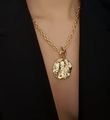 Gold plated Round Chain Necklace